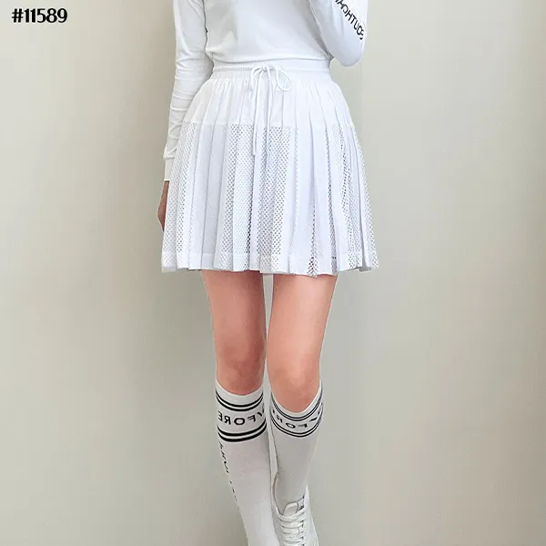 지포어 매장판 여성 매쉬 플리츠 스커트 #11589 #3901