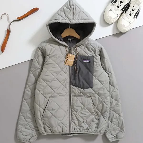 파타고니아 수입 다이아몬드 퀼티드 보머 후디 자켓