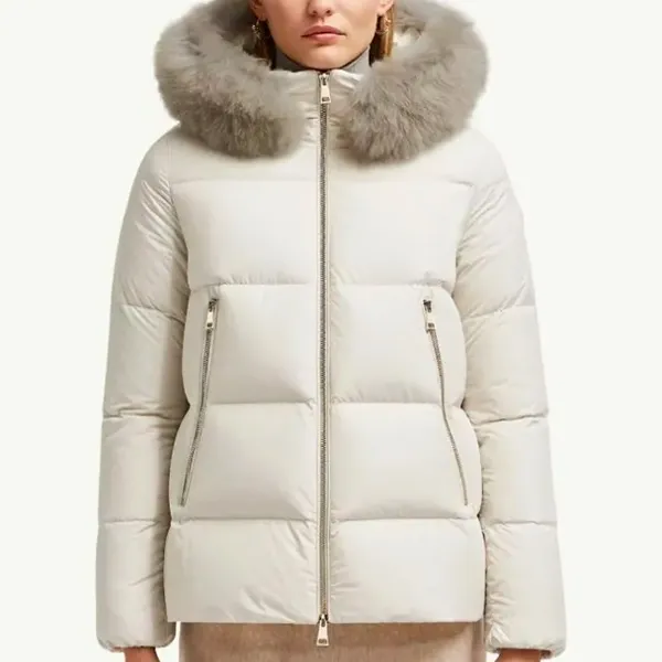 1-1 몽클레어 여성 라이체퍼 후드 쇼트 다운 자켓