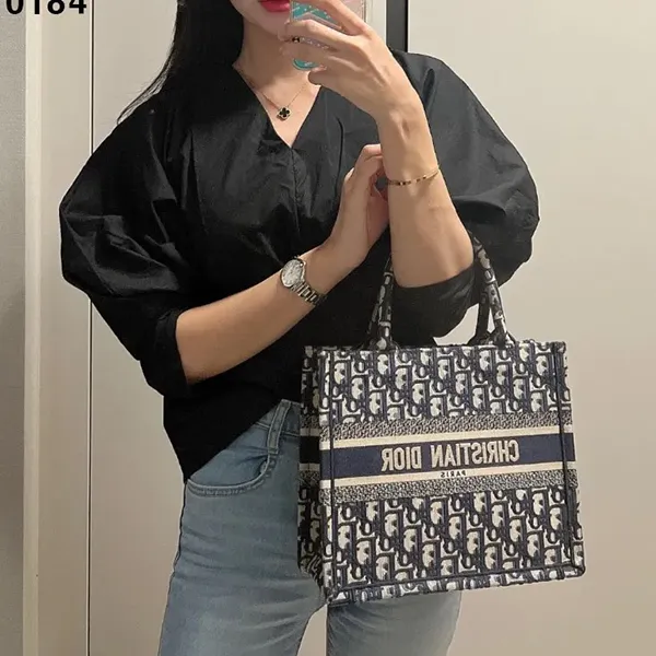 크리스찬 디올 오블리크 북 토트백 스몰 🍀#0184