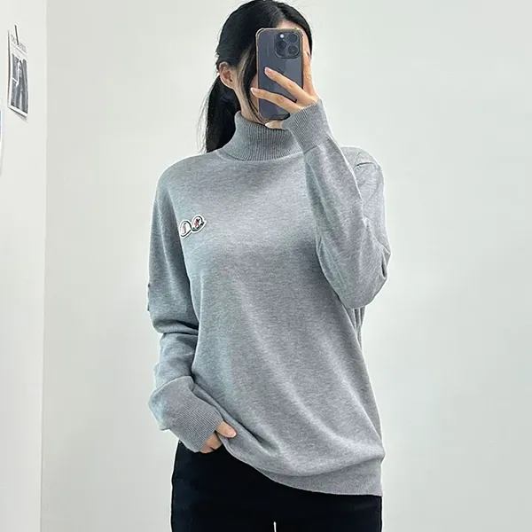 몽클레어 수입고급 더블 패치 목폴라 니트 #5340