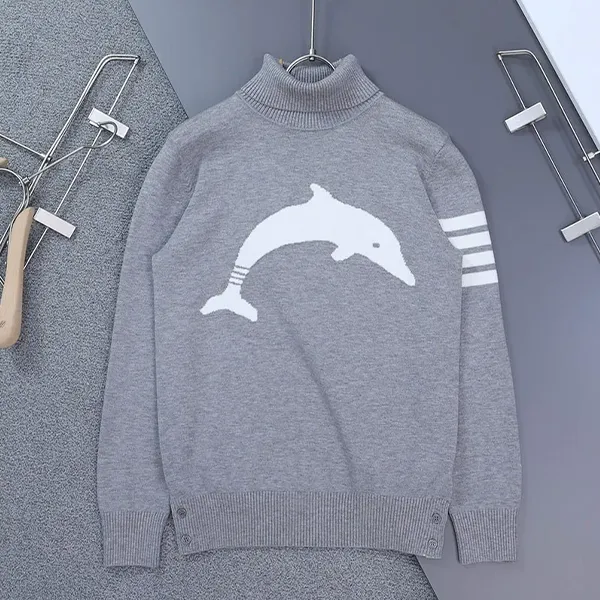 톰브라운 밀라노 사선 4바 폴라넥 스웨터 🍀 #3241