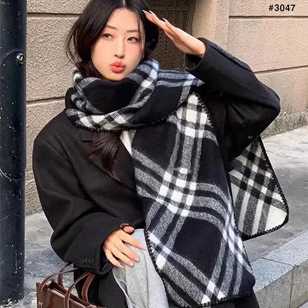 버버리 울 체크 머플러 🍀#3047