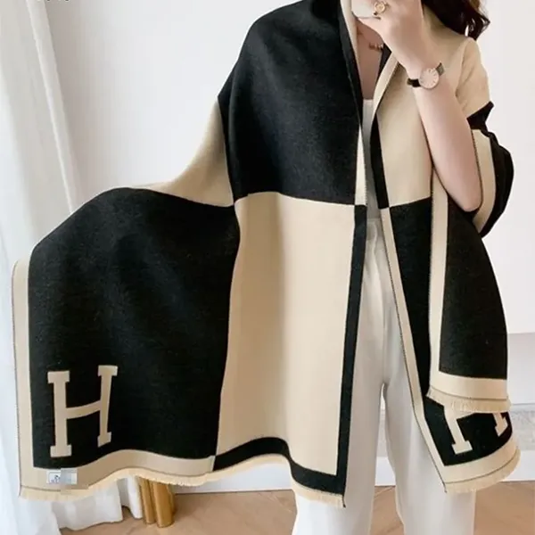 에르메스 H 포인트 리버시블 숄 머플러 🍀#3045