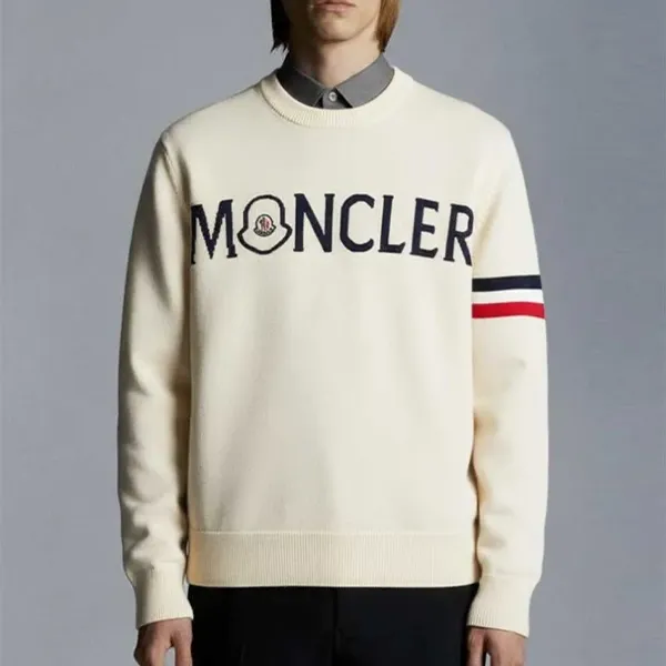 몽클레어 트리 컬러 밴드 자카드 울 니트 풀오버 🍀#7077