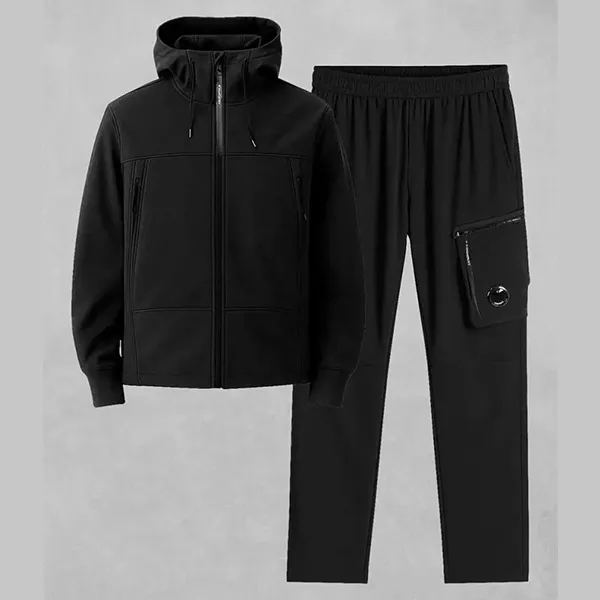 CP컴퍼니 스트레치 소프트쉘-R 고글 기모 후드 자켓 & 스트레치 U16 기모 밴딩 팬츠 셋 🍀#2698