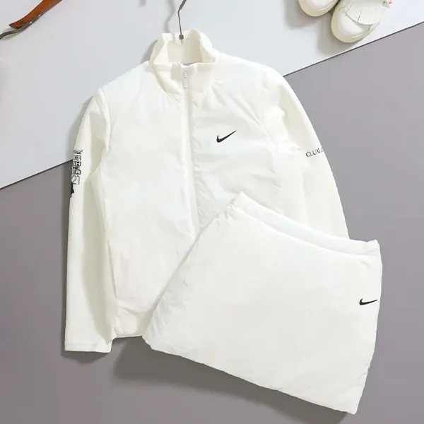 나이키x녹타 [ N × NOCTA ] 수입 AWR 크루넥 집업 패딩 자켓 & 패딩 스커트 set #여성세트 #골프트레이닝셋