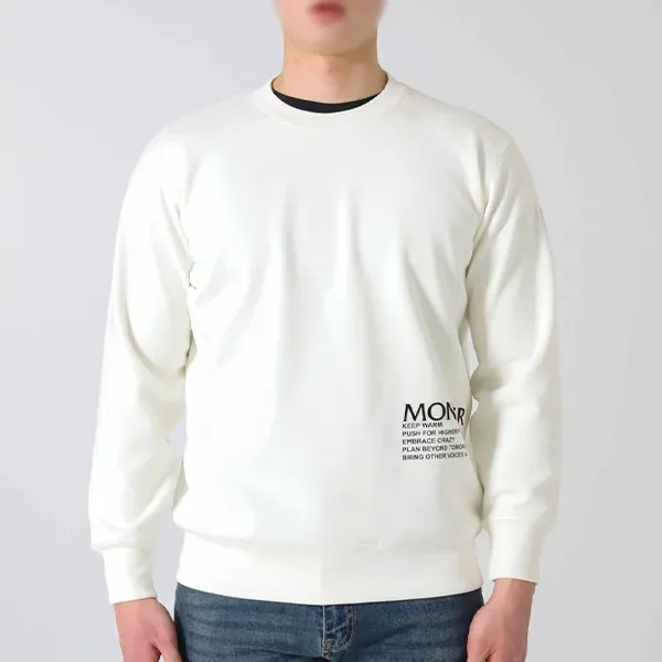 몽클레어 수입 코튼 블렌드 스웨트 셔츠 입고💢 #남여상의 #기모티셔츠