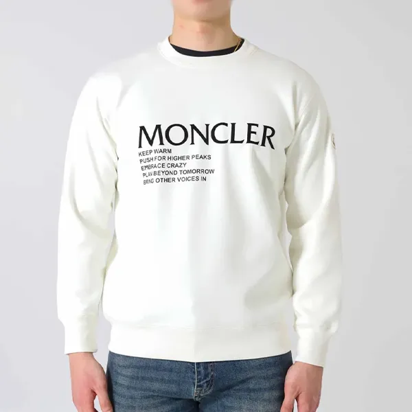 몽클레어 수입 레터링 로고 기모 맨투맨 -색상추가- 입고💢 #남여상의 #기모티셔츠
