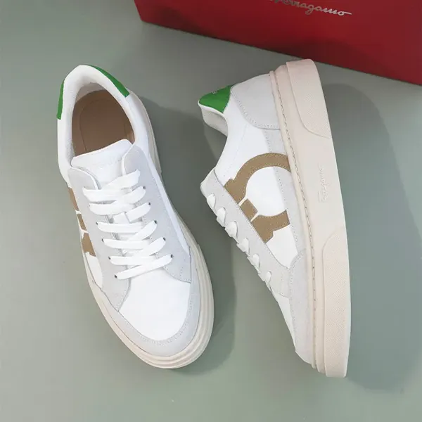 페라가모 Gancini-Patch Calfskin Sneakers 신상입고💢 #신발 #12653