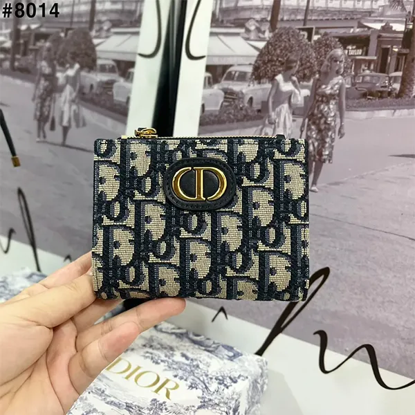 크리스찬 디올 수입 30 몽테인 달리아 지퍼 반지갑 #8014