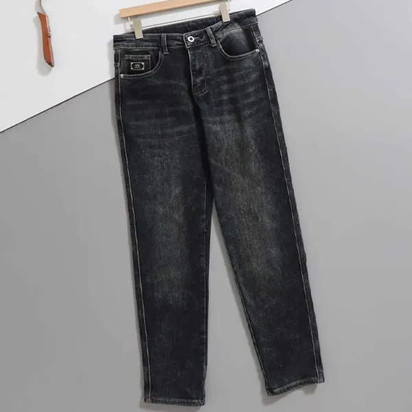 발렌시아가 로고 웨이스트 기모 데님 팬츠 입고💢 #남성하의 #청바지