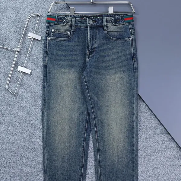 구찌 스틸로고 삼선밴딩 워싱 데님 팬츠 🍀#3262