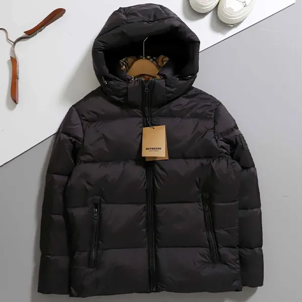 버버리 수입 디태처블 후드 덕다운 다운 점퍼