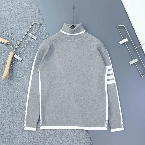 톰브라운 밀라노 4바 클래식 울 터틀넥 스웨터 #3038