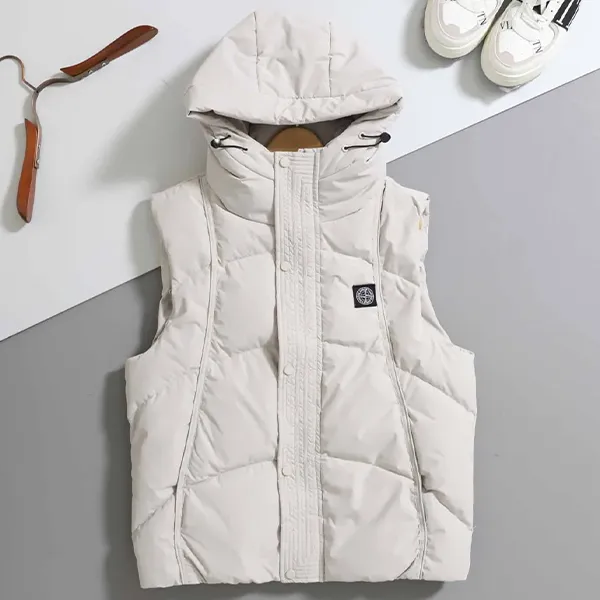 스톤아일랜드 나침반 사각 패치 패딩 조끼 입고💢 #남성상의 #패딩조끼