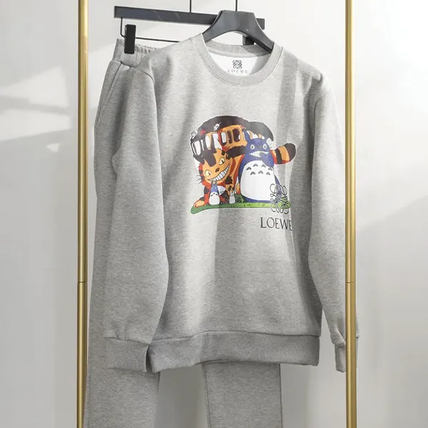 로웨 토토로 고양이버스 모티브 맨투맨 기모 트레이닝 세트 신상입고💢 #세트 #12448