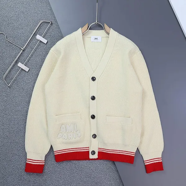 아미 빅하트 슬리브리스 V넥 가디건 🍀#2464