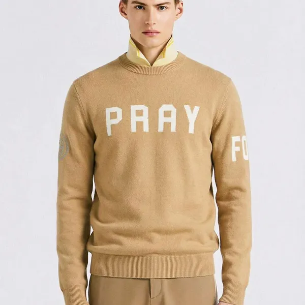 지포어 'PRAY FOR BIRDIES' 윈드프루프(방풍) 라운드 스웨터 풀오버 🍀#10052