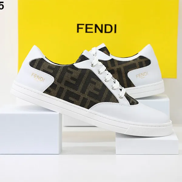 펜디 FF 로고 패브릭 스니커즈 🍀#0425