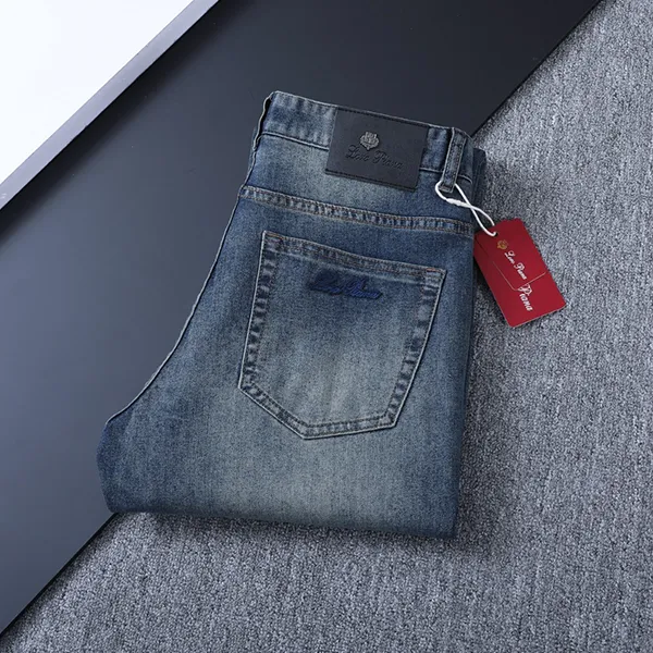 로로피아나 2026ss 커스텀 데님팬츠 블랙패치 수입최고급