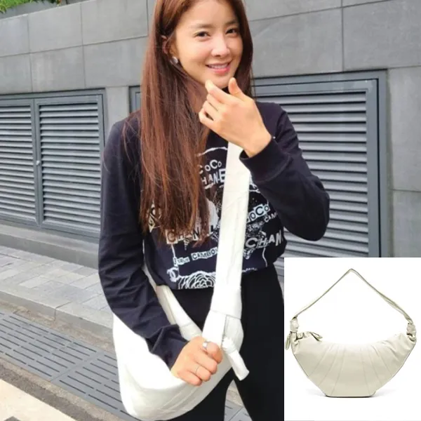 르메르 25SS 미디엄 크로와상 백 소프트 나파 레더 화이트 수입프리미엄급 신상 입고💢#가방 #12235